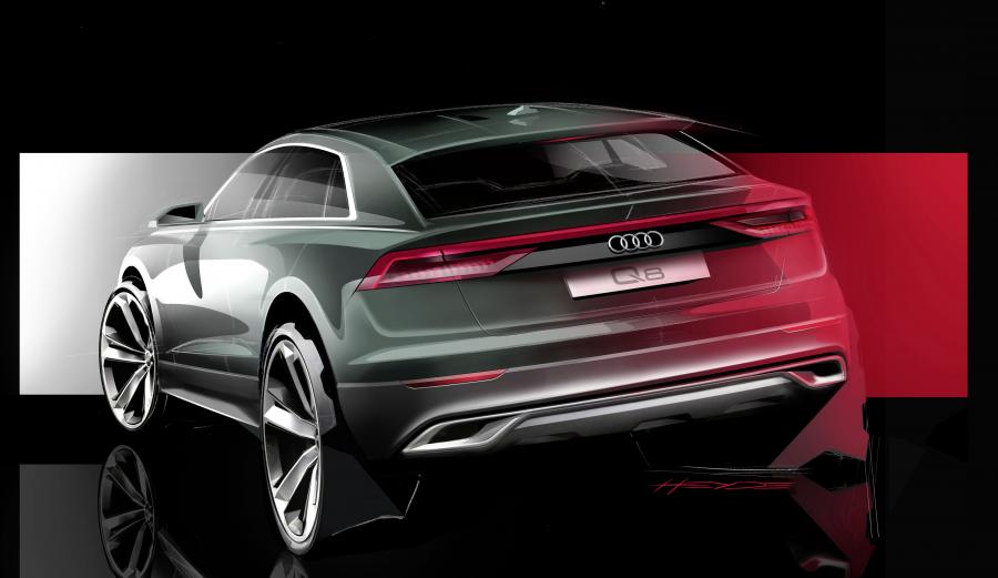 Эскиз Audi Q8 50 TDI Quattro S-Line 2018 года  (WW) (фото 37 из 63)